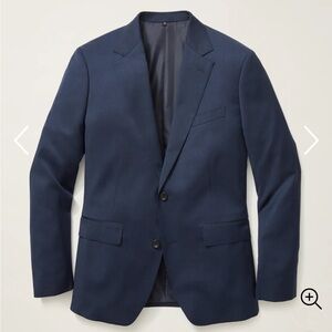 Bonobos Jetsetter Wool Blazer Light Navy Slim Fit 36R